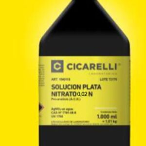Solución Nitrato de Plata 0,02 N